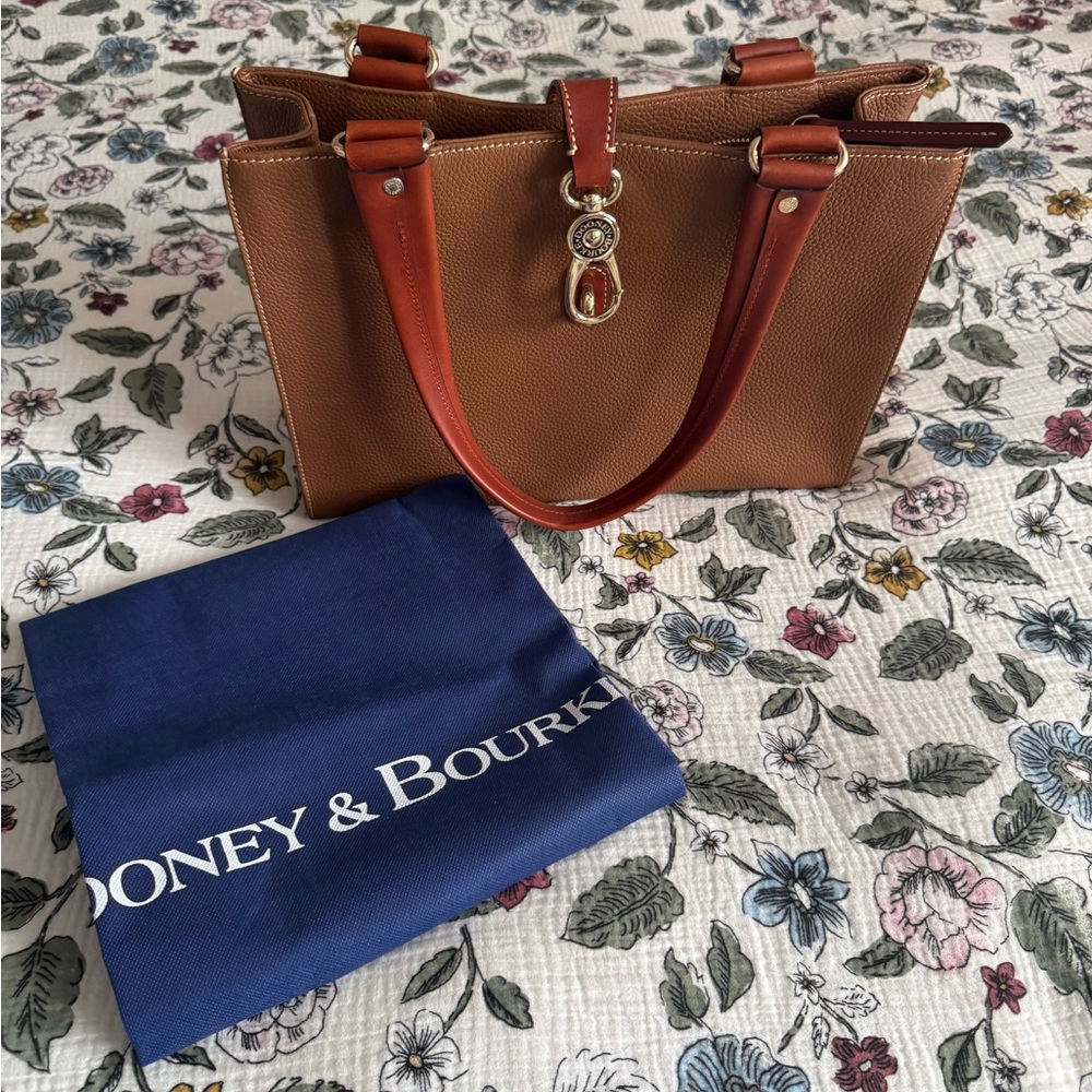 Dooney & Bourke Tan and Brown Leather Tote